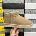 UGG Classic Ultra Mini Platform Women's Boot – Suede Ankle Boot with Cream Shearling Lining, Tonal Pull Loop & Chunky Platform Sole in Sand