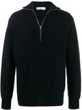 Closed half-zip sweater