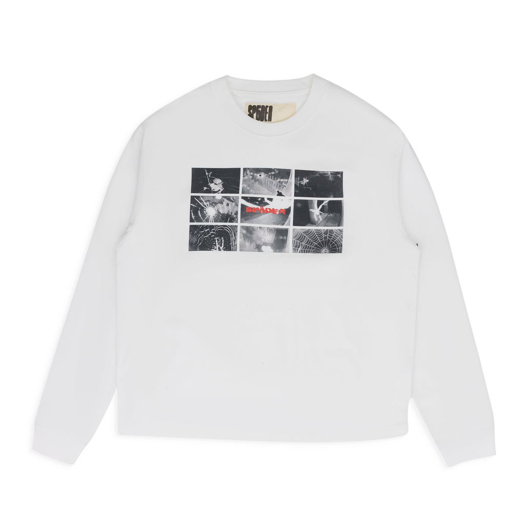 White Web Monitor LS T-Shirt