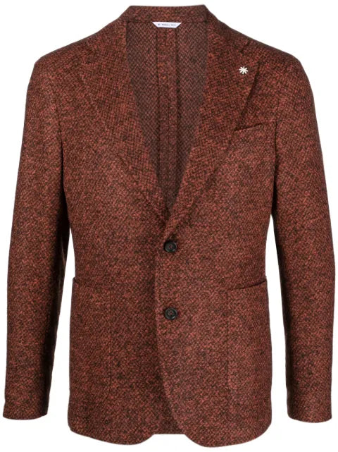 Manuel Ritz enamel-detail single-breasted blazer