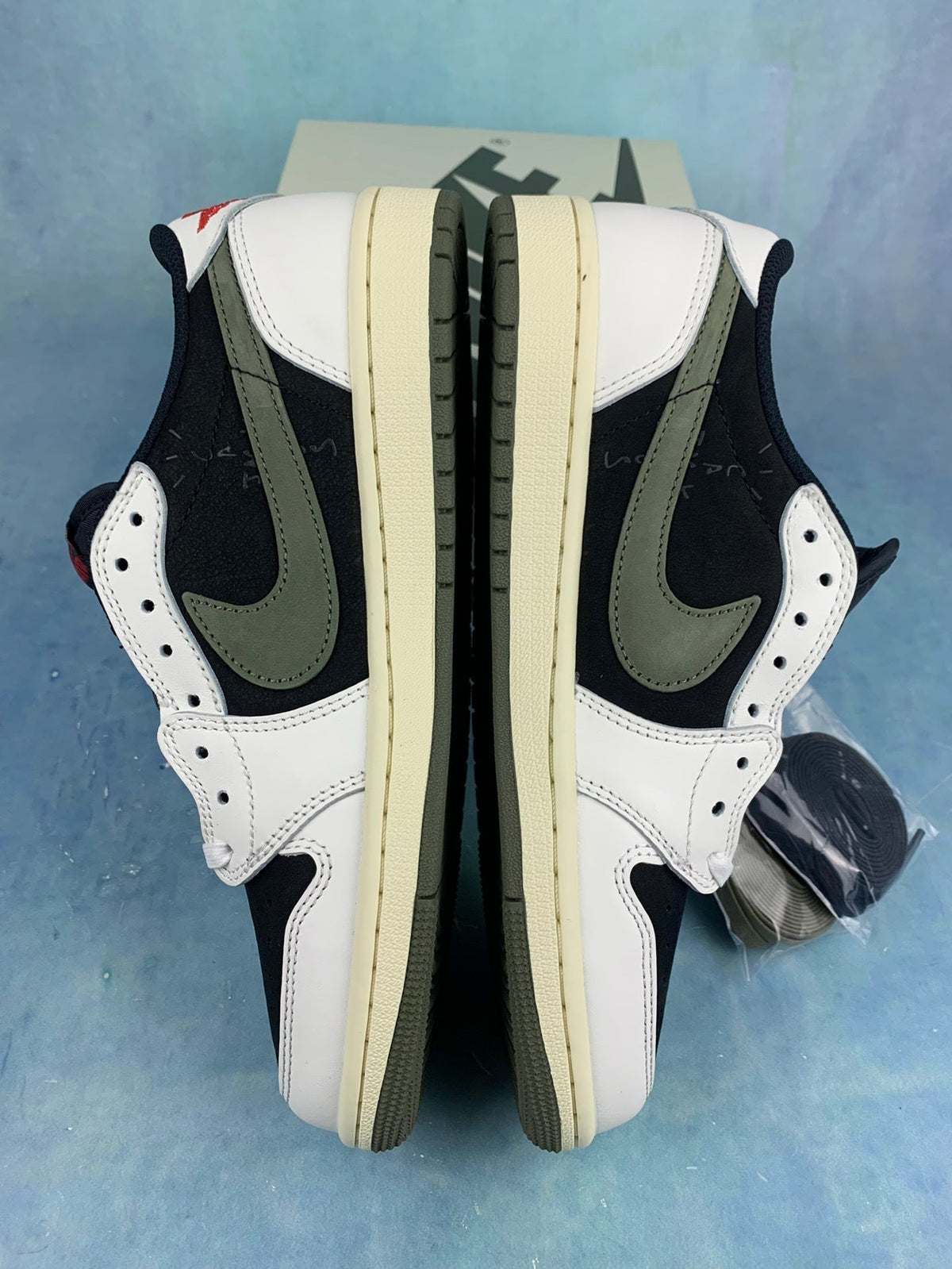 Air Jordan 1 Low Black/Green Olive 5.0 Unisex Sneakers DZ4137-106