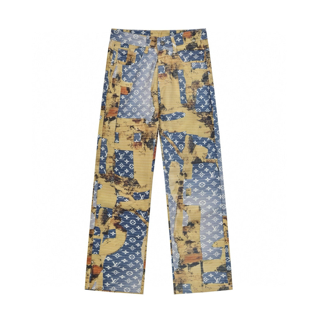 Patchwork Embroidered Jeans