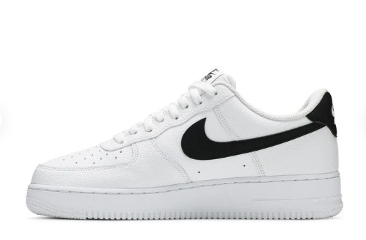 Nike Air Force 1 Low '07 'White/Black Pebbled Leather' Sneakers