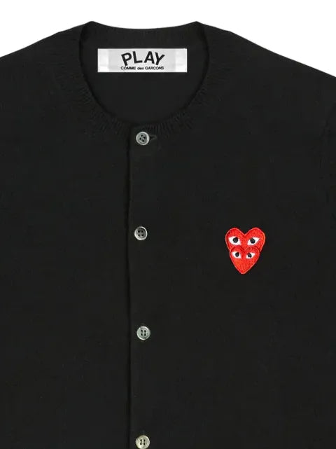 Comme Des Garçons Play heart-embellished cardigan
