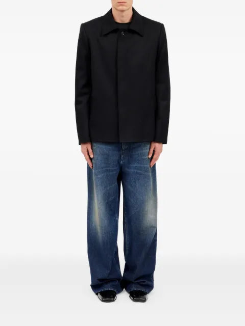 MM6 Maison Margiela frayed-hem shirt jacket