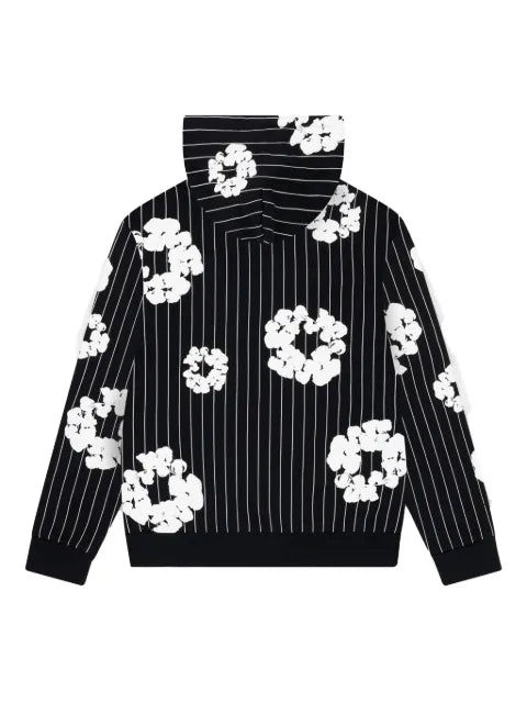Denim Tears pinstripe zip-fastening sweatshirt