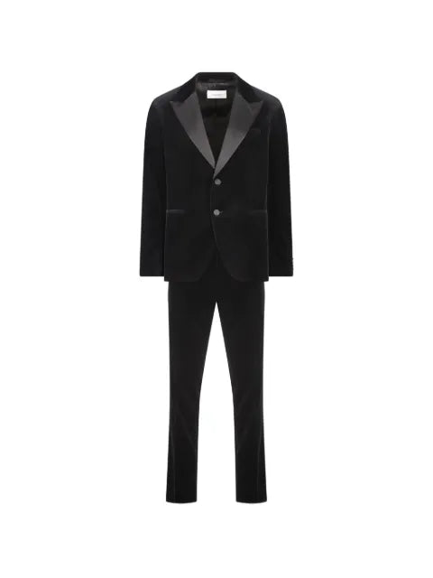Ferragamo velvet single-breasted suit