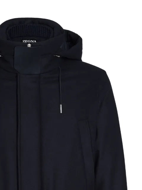 Zegna merino-wool hooded jacket