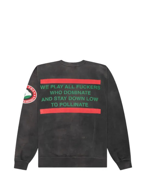 Denim Tears x Saint Mxxxxxx logo crew-neck sweatshirt
