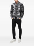 Philipp Plein nylon bomber skull dollar