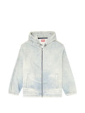 Diesel hooded JoggJeans jacket with Trompe L’oeil