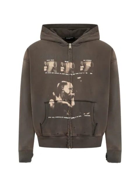 Enfants Riches Déprimés Spiritual Therapy graphic-print zip-up hoodie