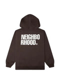 Neighborhood logo-print zip-up hoodie