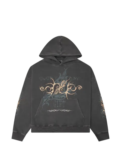 JUNGLES JUNGLES print rhinestone-embellished hoodie