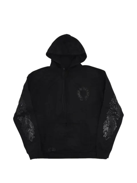 Chrome Hearts Horseshoe floral-print hoodie