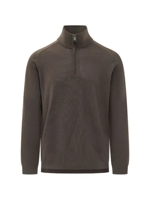 Premiata quarter-zip wool sweater