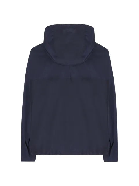 LOEWE leather-trim hooded jacket