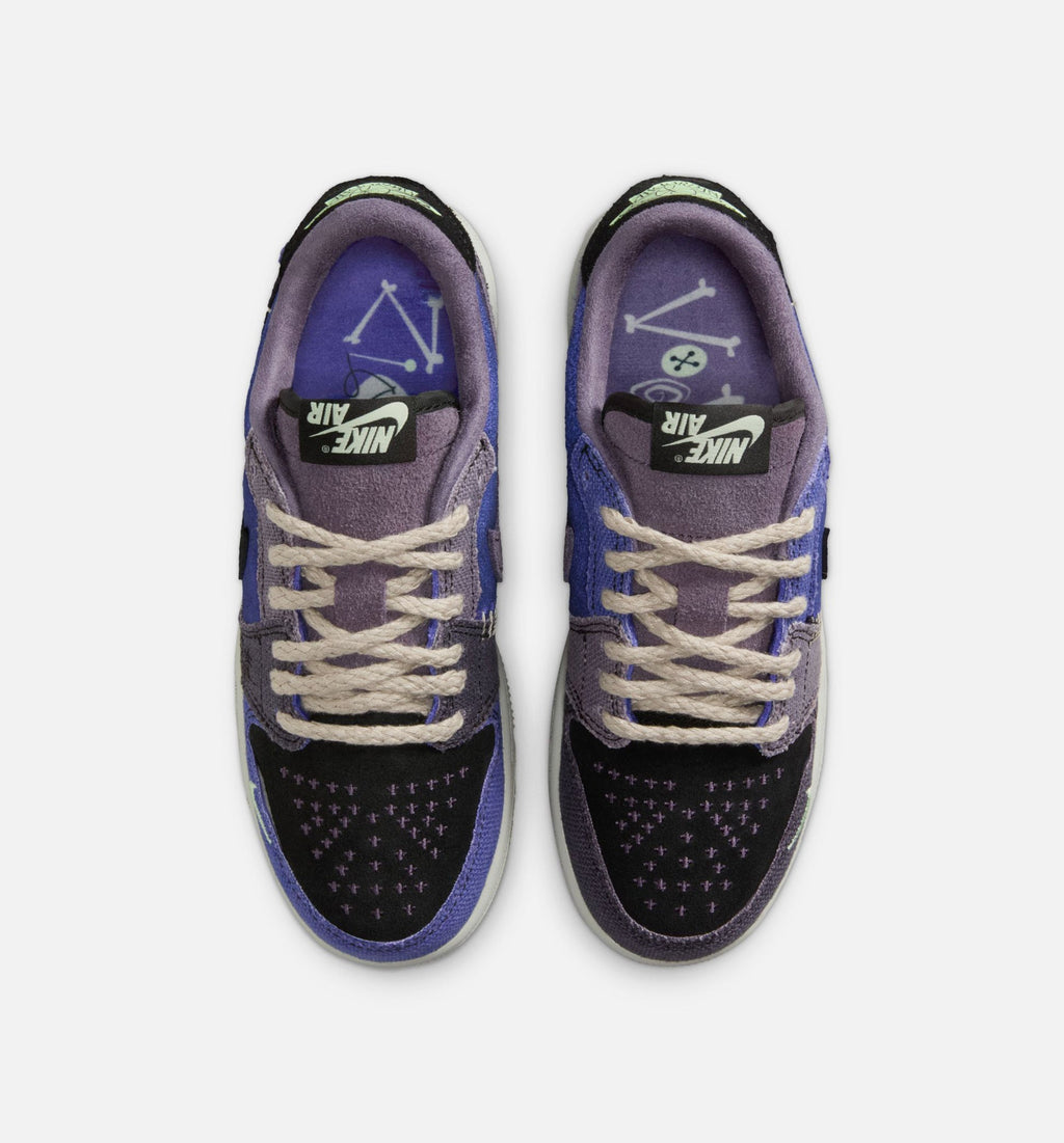 Air Jordan 1 Low OG Grade School - Regency Purple/Vapor Green/Black/Dark Raisin/Daybreak/Light Silver
