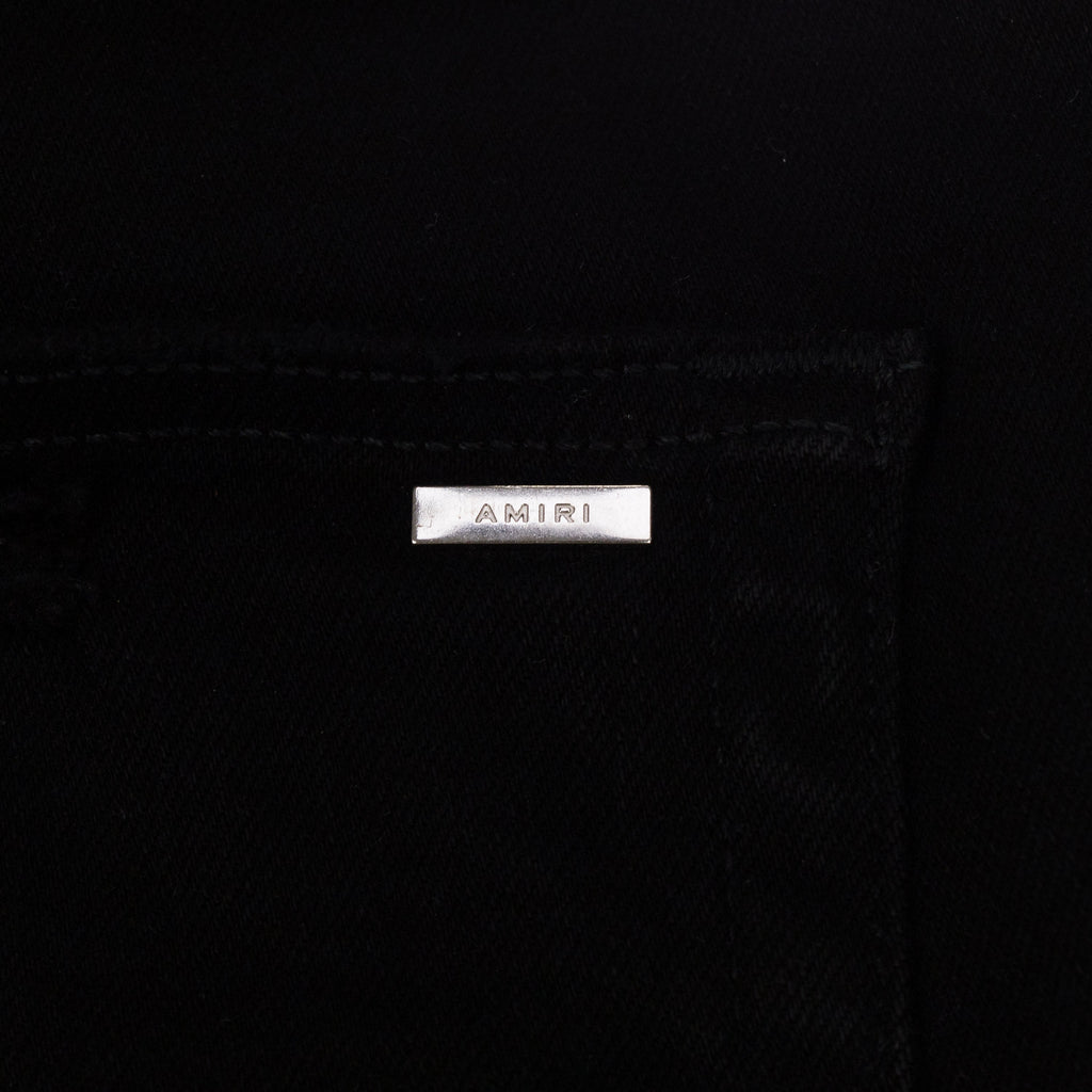 Black Crystal Core Logo Jeans
