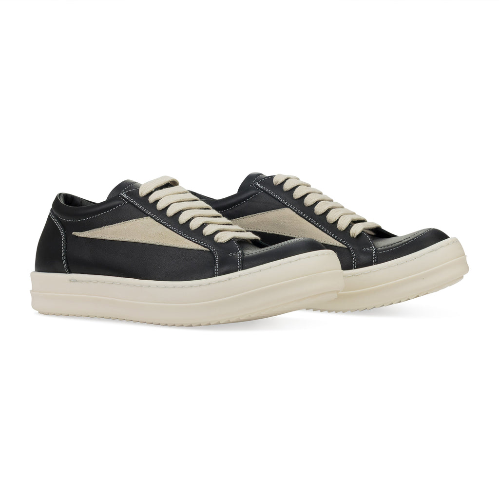 Black Leather Vintage Sneakers