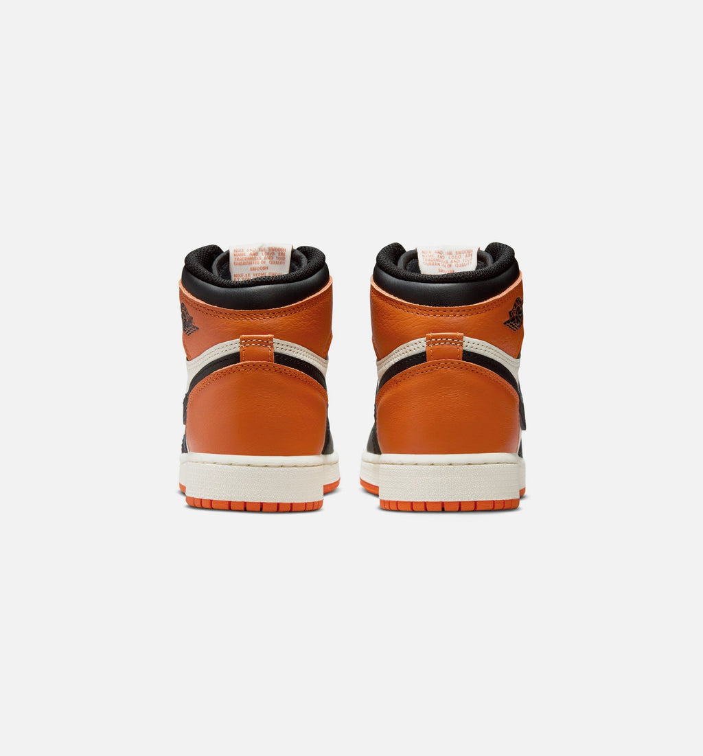 Air Jordan 1 Retro High OG Shattered Backboard Big Kids' Lifestyle Shoes - Black/Sail/Starfish