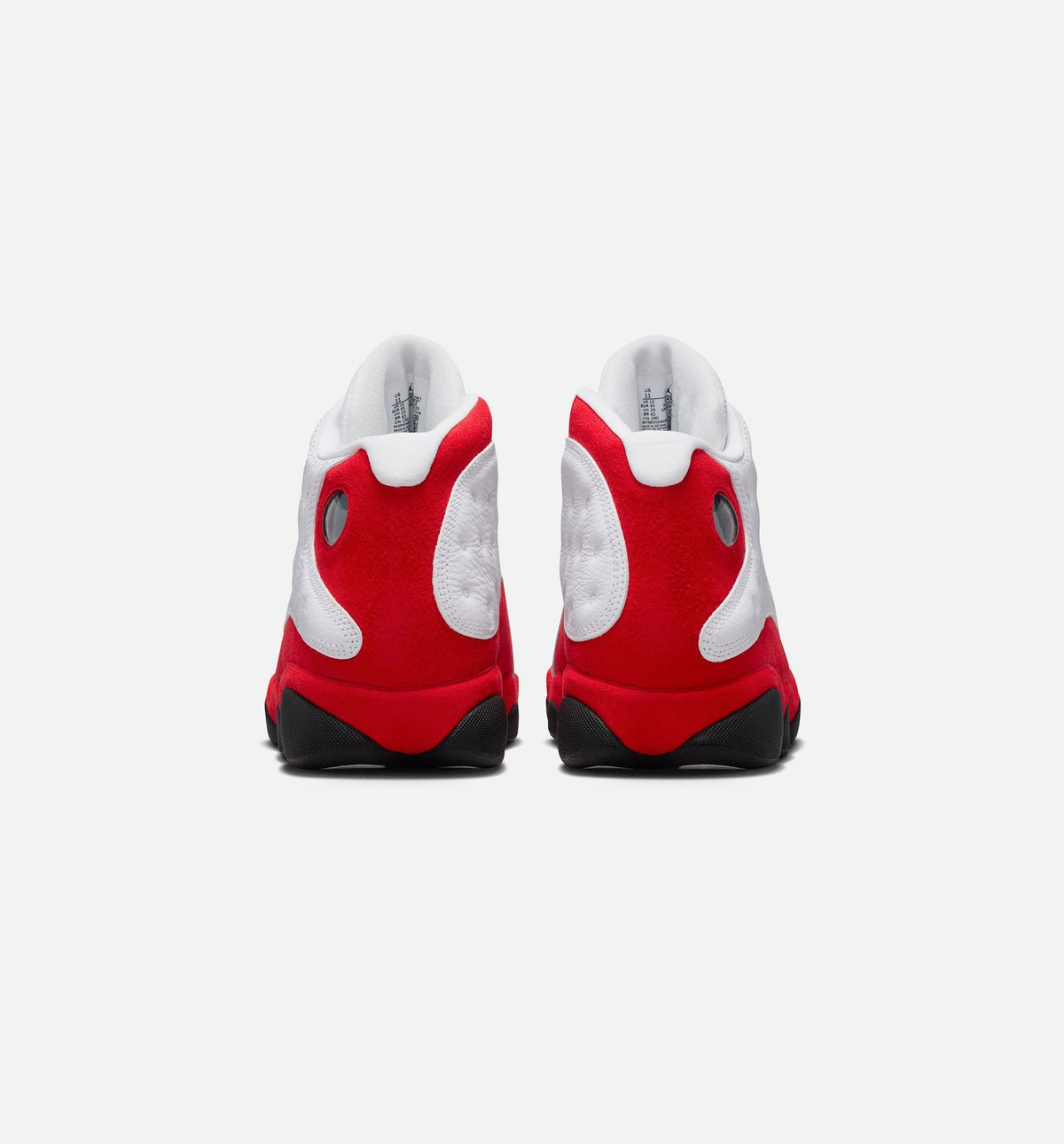 Air Jordan 13 Retro White and University Red Men's Shoes - White/Black/Red