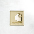 Carhartt WIP Square Label Pin: Gold