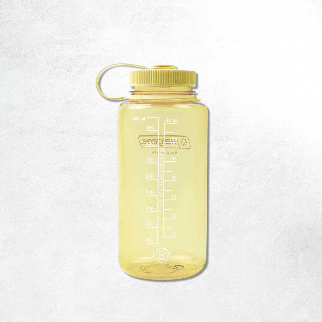 Nalgene 1L Wide Mouth Tritan Sustain Water Bottle: Monochrome Butter