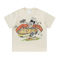 Syna World Hunting Season Cartoon Graphic Oversized Tee (Cream / Off-White)