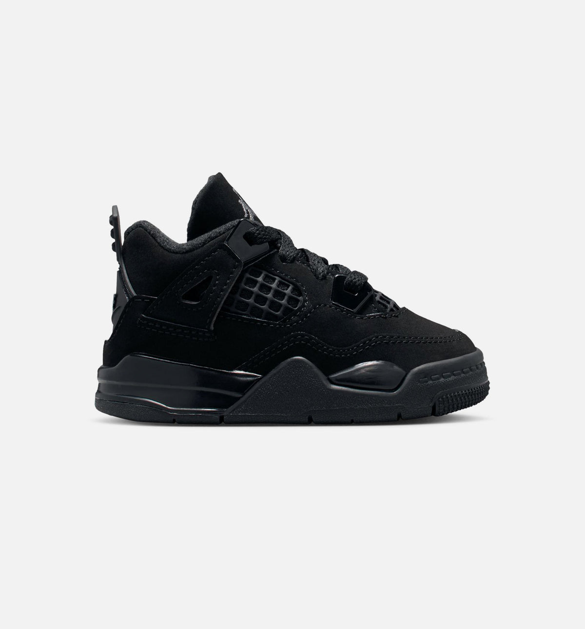 Air Jordan 4 Retro Black Cat Infant/Toddler Lifestyle Shoes - Black/Black/Light Graphite