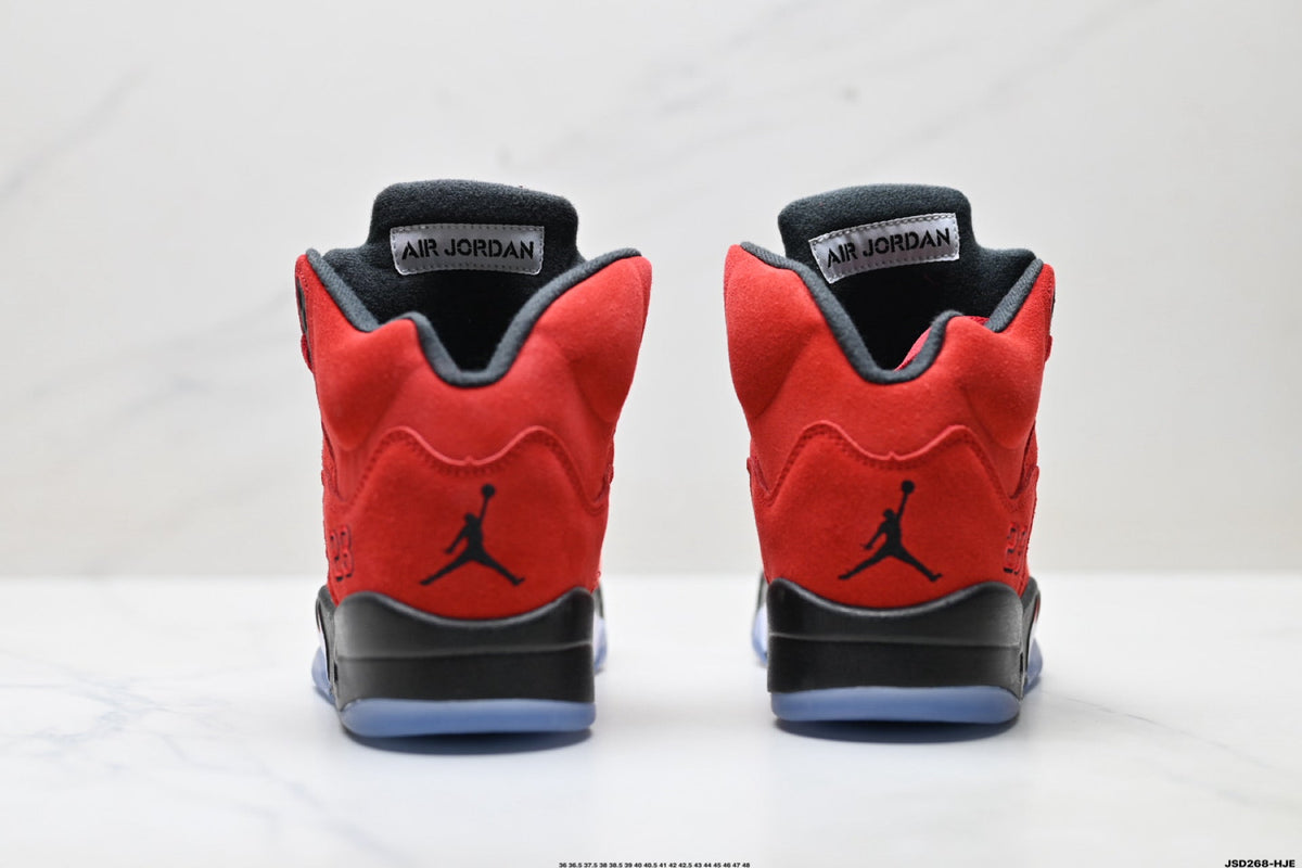 Air Jordan 5 Retro University Red Black Sneakers