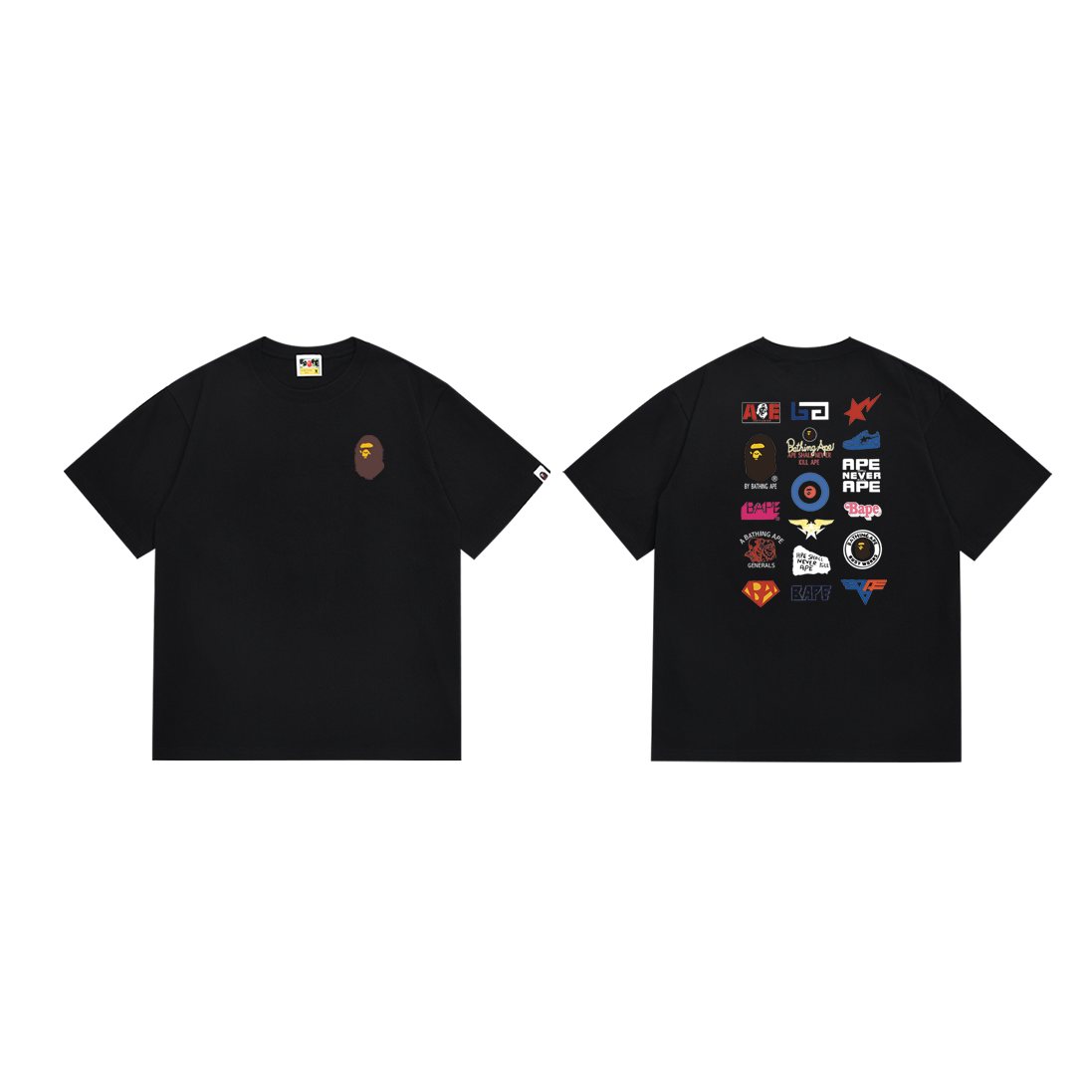 BAPE Front & Back Logo Graphic T-Shirt