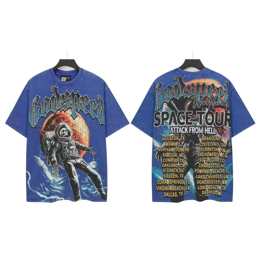 Godspeed Space Tour Astronaut Graphic T-Shirt