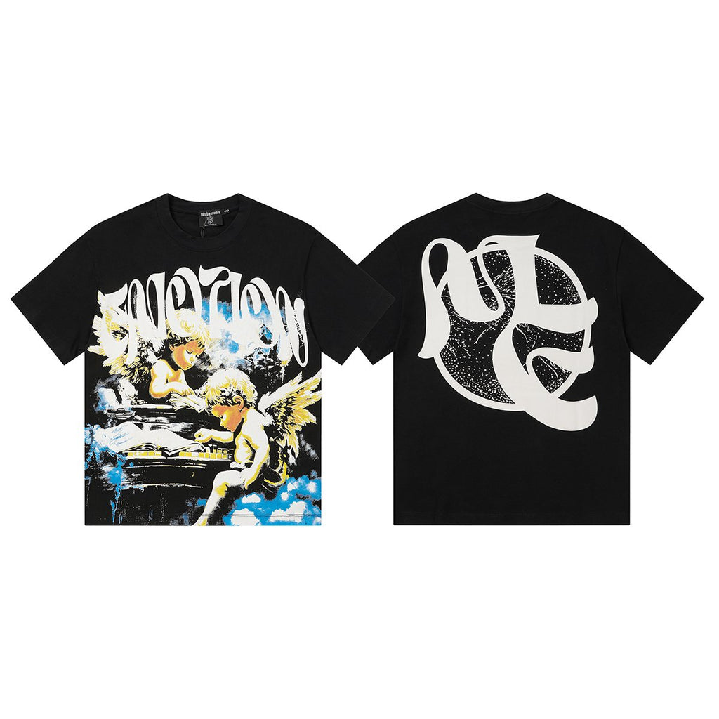 MIXED EMOTION Rhinestone Graphic Short-Sleeve T-Shirt