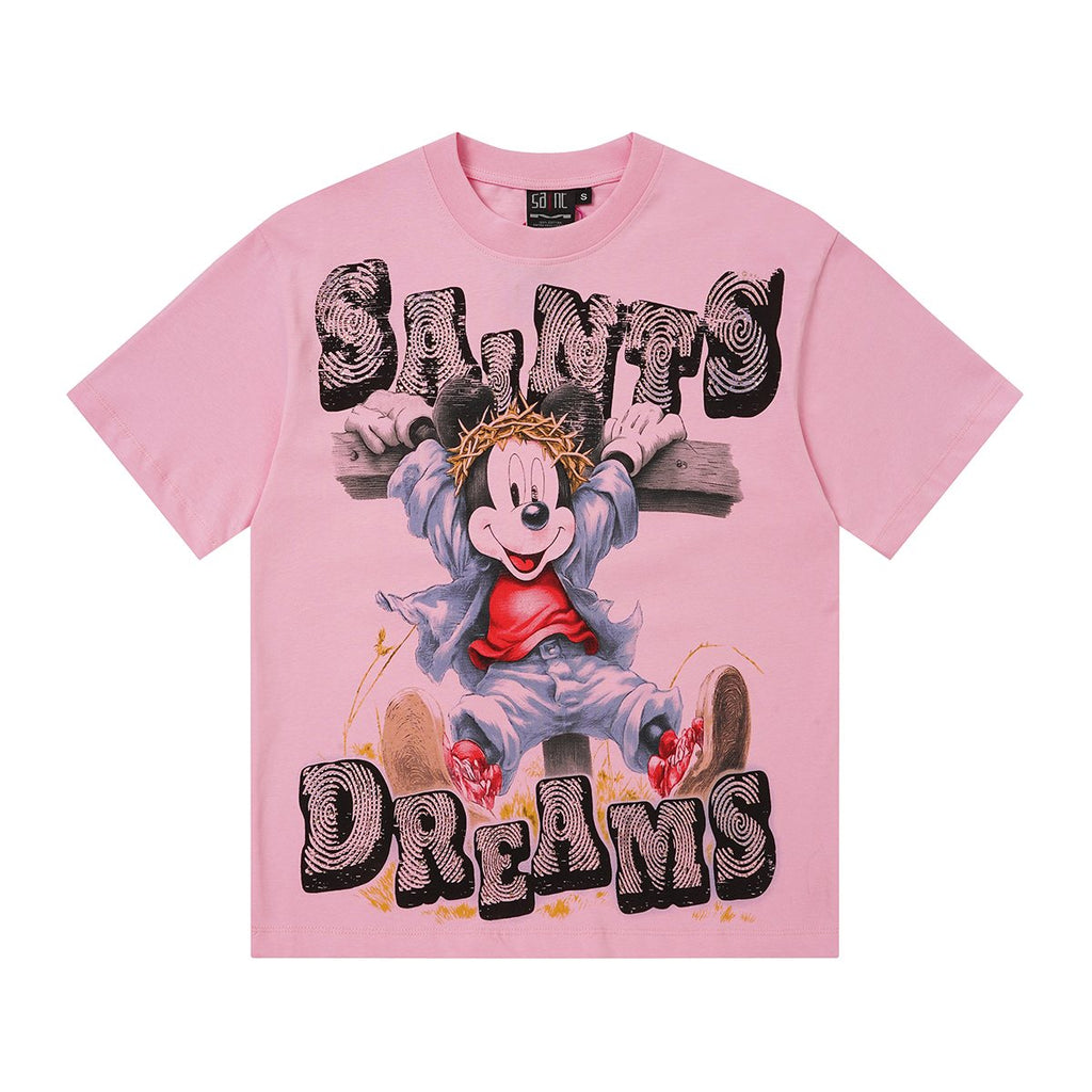 SAINT Dreams Rhinestone Graphic T-Shirt