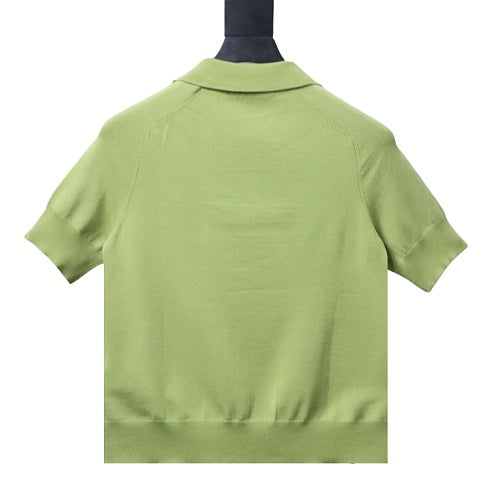 AMI Paris Ami de Cœur Green Polo