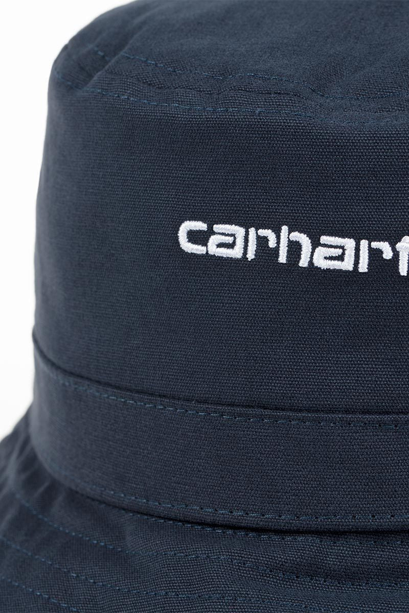 CARHARTT WIP SCRIPT BUCKET Dark Navy / White