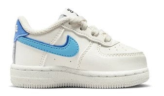 Toddler's Nike Air Force 1 LV8 2 Sail/Bl Chill-Medium Blue (DV0753 100)