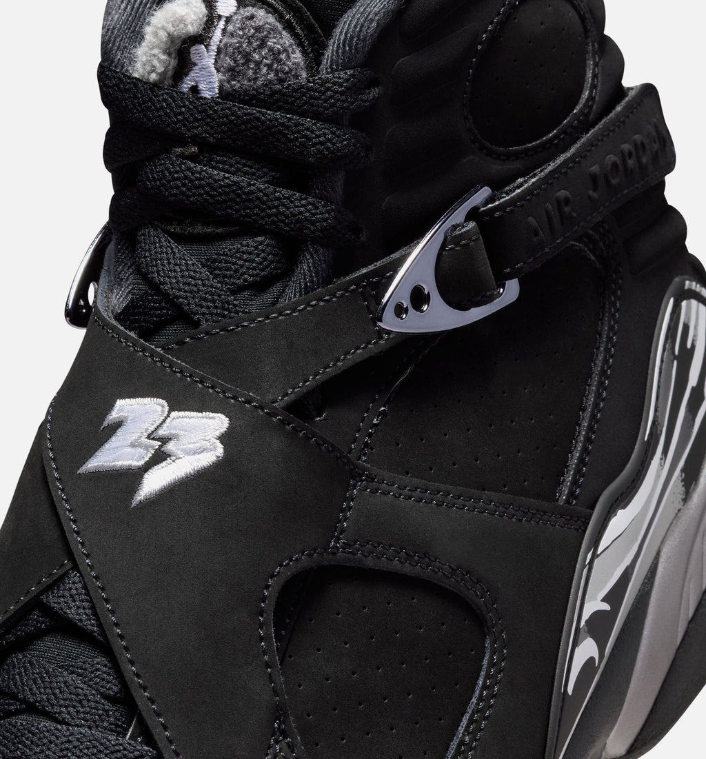 Air Jordan 8 Retro Chrome | Men's Lifestyle Shoe | Black/White/Light Graphite