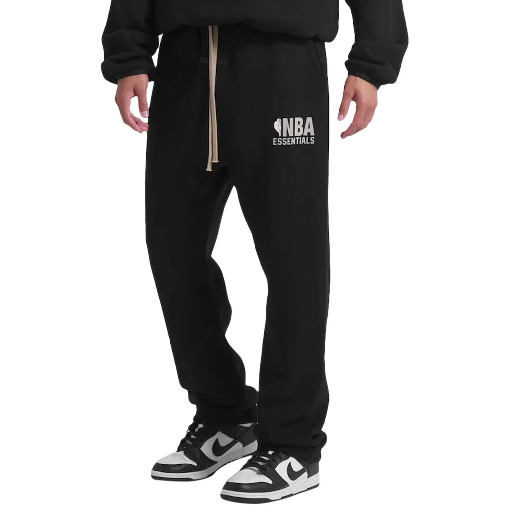 Fear of God Essentials x NBA Relaxed Black Sweatpants
