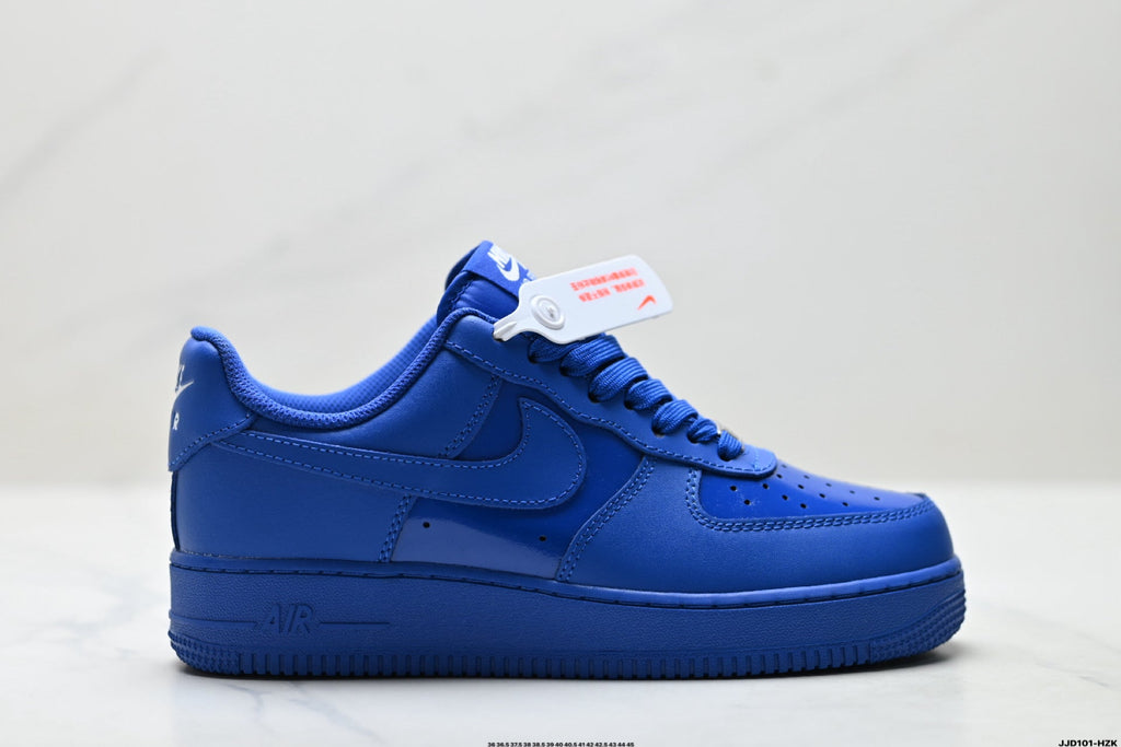Nike Air Force 1 Low Royal Blue Tonal Unisex Sneakers Style 01
