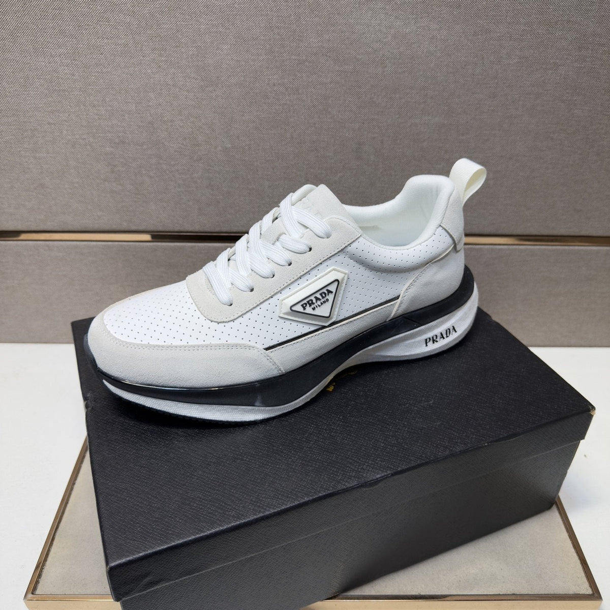 Prada Mesh Panel Sneakers