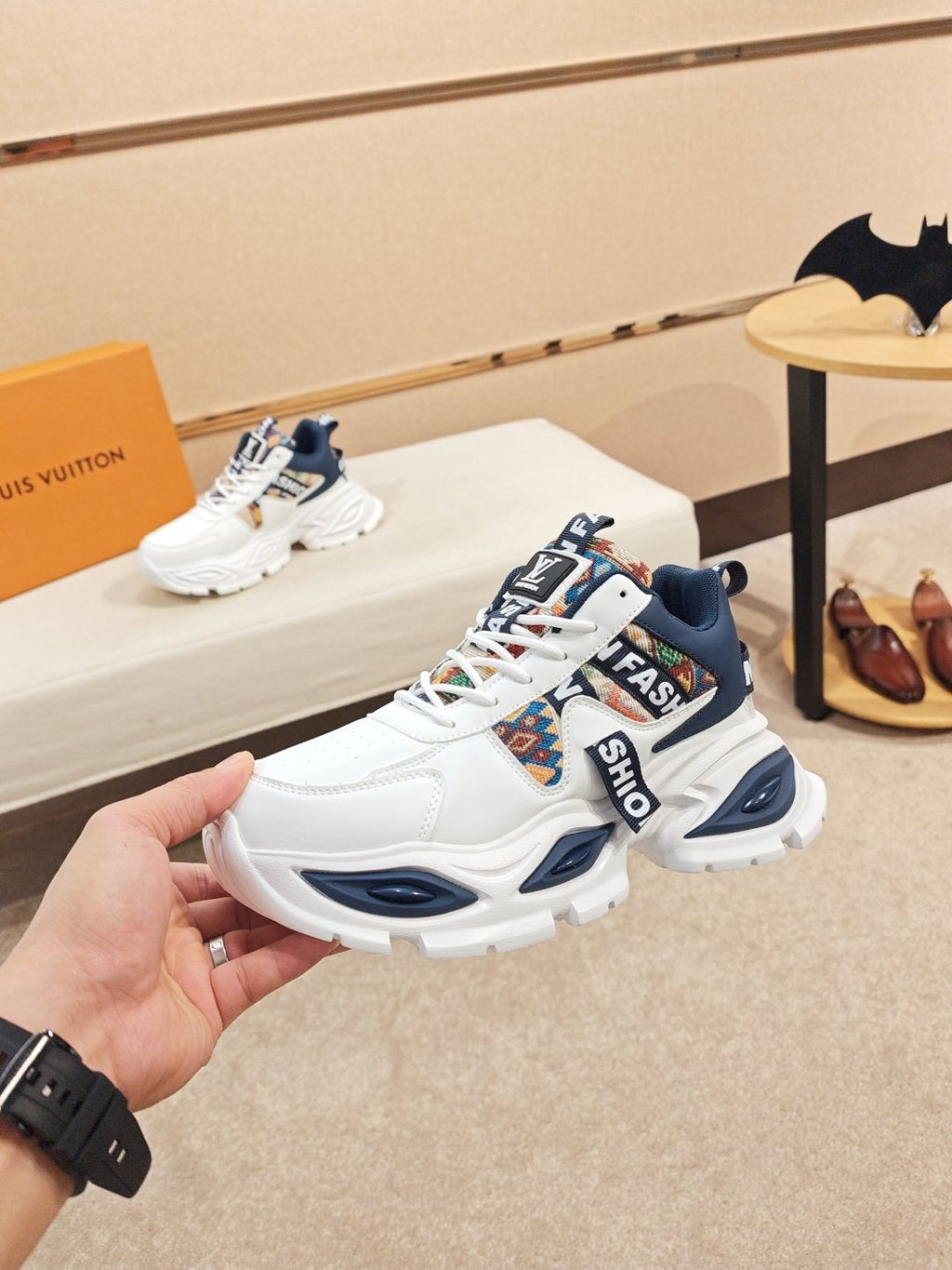 Louis Vuitton Paneled Chunky Sole Sneakers