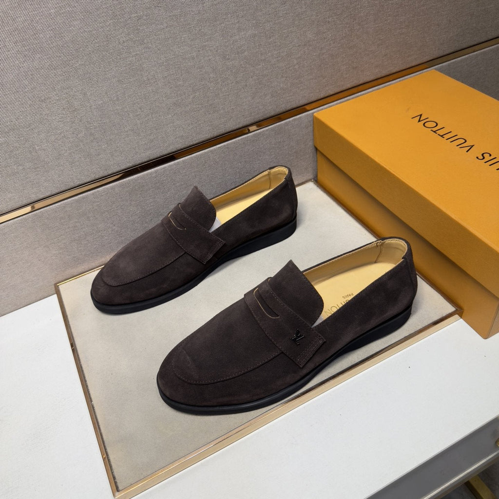 Louis Vuitton Men's Vamp-Strap Loafers