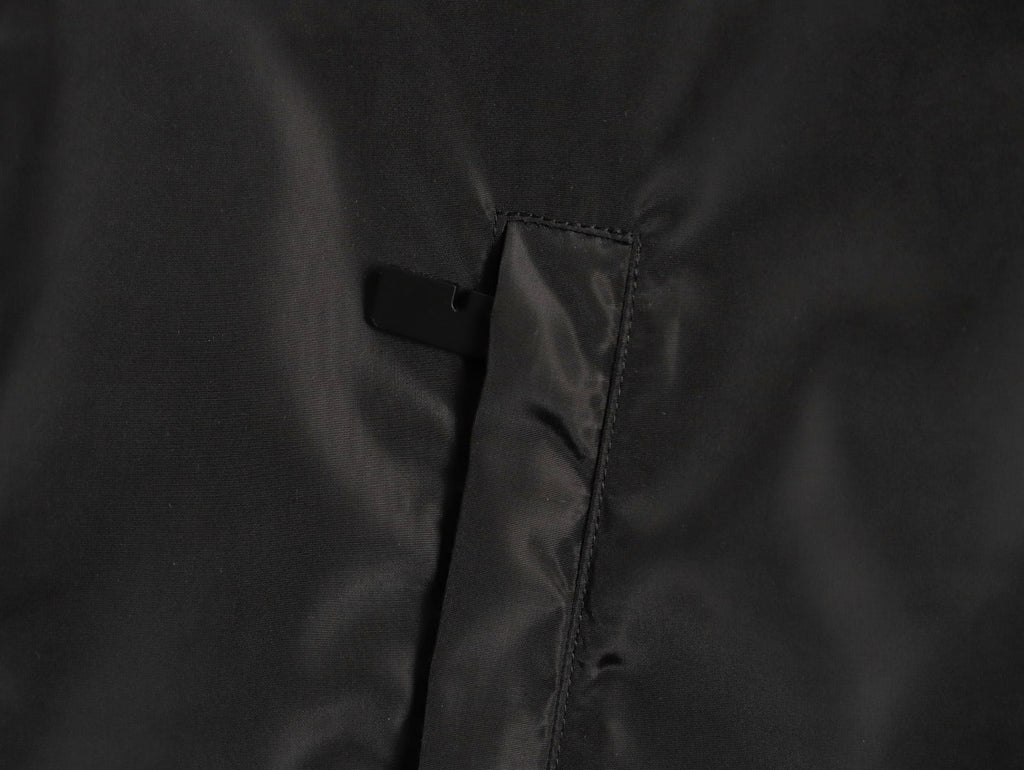 Burberry Oval Equestrian Back-Graphic Hooded Jacket - Black
